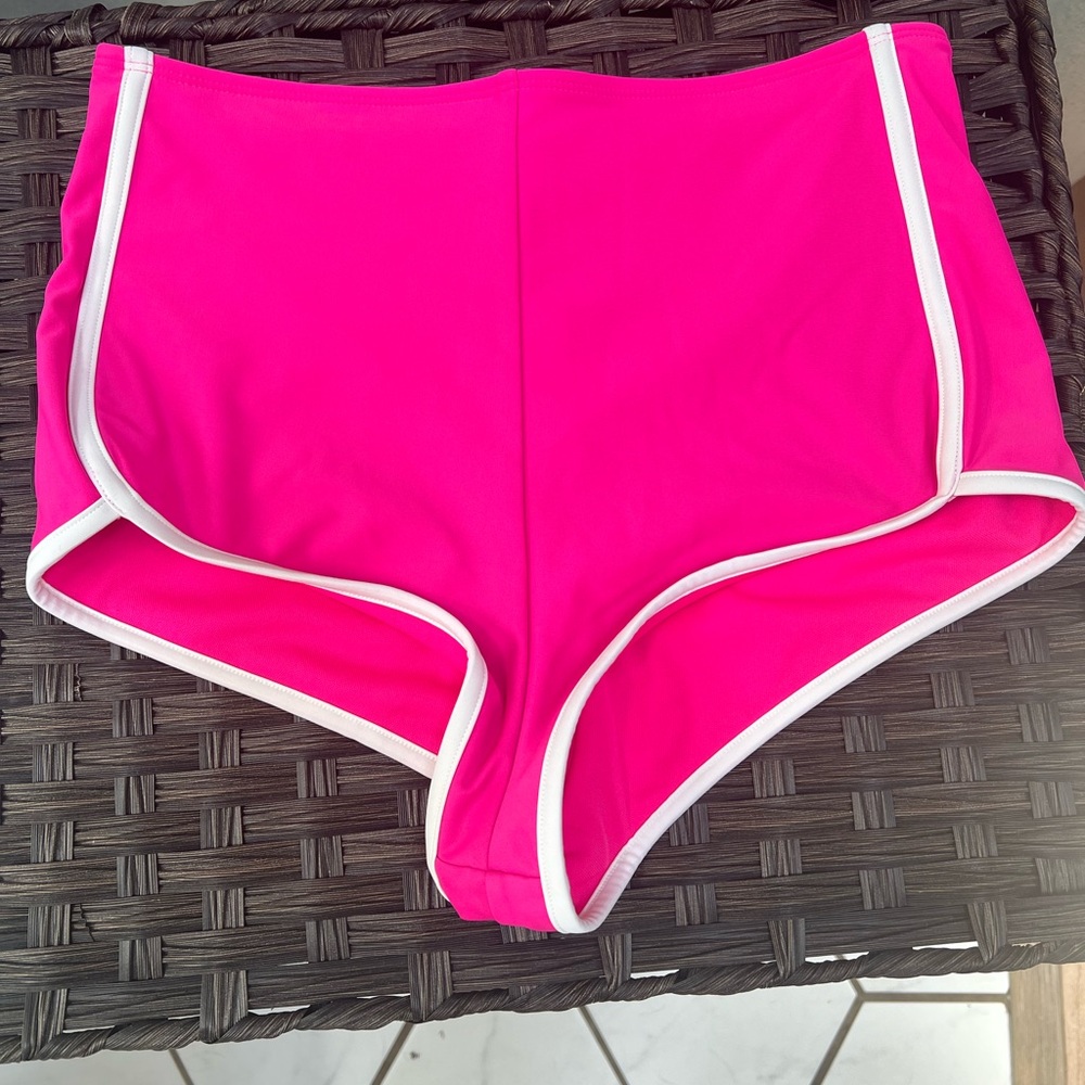 Wild Fable Hot Pink High-Waisted Cheeky Shorts